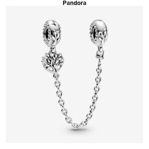 Pandora Heart Family Tree Safety Chain Charm